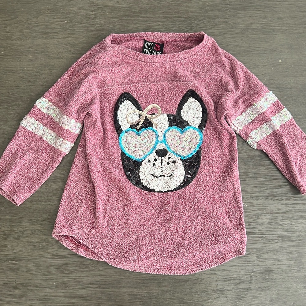 Pink puppy dog  long shirt